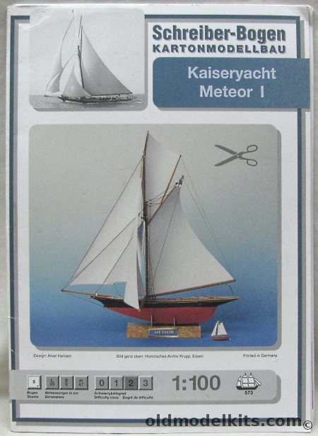 Schreiber-Bogen 1/100 Meteor 1 Kaiser's Yacht, 573 plastic model kit